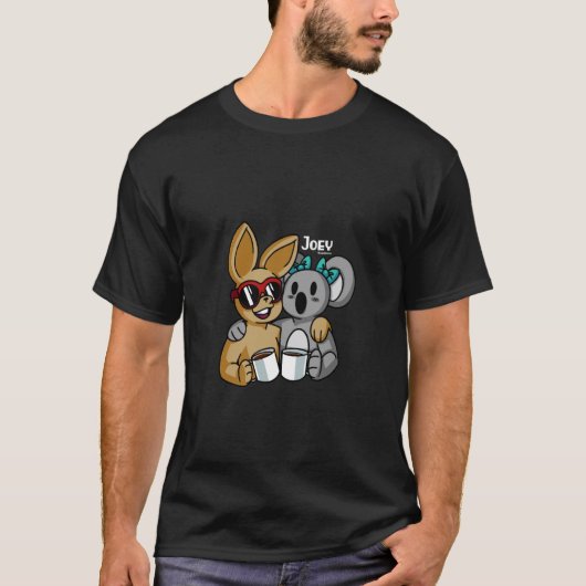 ジョーイとキャンディのコーヒー Tシャツ (正面)