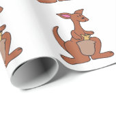 ジョーイ付きカンガルー ラッピングペーパー (ロールコーナー)