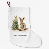 ジョーイ初めてのクリスマスカスタム スモールクリスマスストッキング (正面)