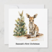 ジョーイ初めてのクリスマスカスタム 招待状 (正面)