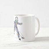ジョーカーがカードを投げる コーヒーマグカップ (正面右)