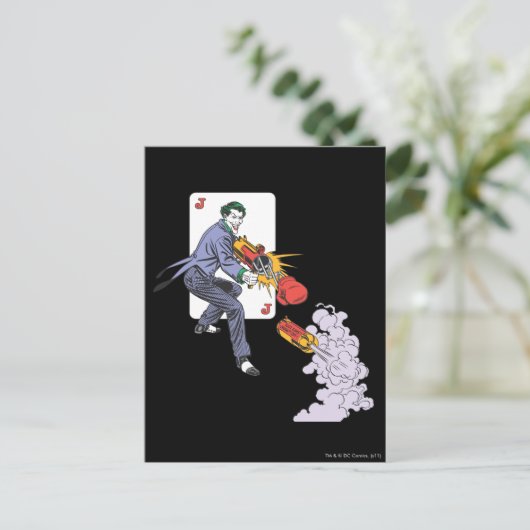 ジョーカーが笑いガスを噴く ポストカード (スタンド正面)