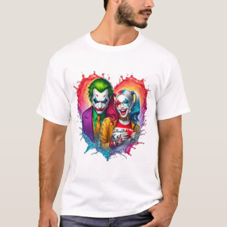 ジョーカーとハーレクイン Tシャツ