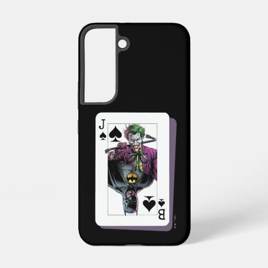 ジョーカーとバットマンのスペードのトランプイラスト SAMSUNG GALAXYケース (裏面)