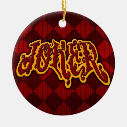 ジョーカーのオーナメント セラミックオーナメント (正面)