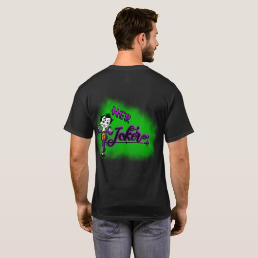 ジョーカーのカップルが似合うTシャツ Tシャツ (裏面フル)