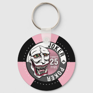 ジョーカーのトランプのポーカーKeychain キーホルダー