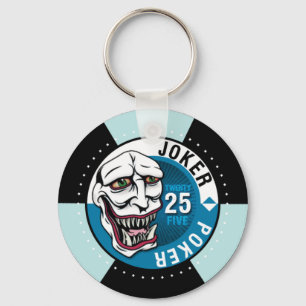 ジョーカーのトランプのポーカーKeychain キーホルダー