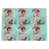 ジョーカーのプードルのギフトバッグ ラージペーパーバッグ (正面)