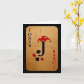 ジョーカーの衣装ハロウィーンカジノカード カード (黄色い花)