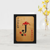 ジョーカーの衣装ハロウィーンカジノカード カード (黄色い花)