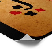 ジョーカーの衣装ハロウィーンカジノカード ポスター (角)