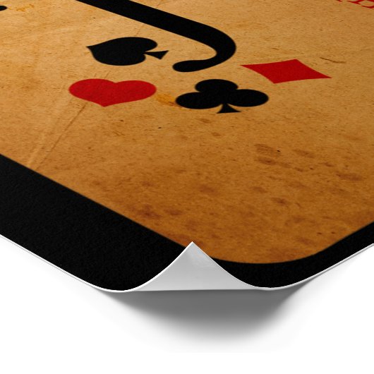 ジョーカーの衣装ハロウィーンカジノカード ポスター (角)