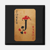 ジョーカーの衣装ハロウィーンカジノカード マグネット (正面)