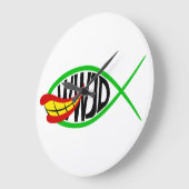 ジョーカーは何をする？ ラージ壁時計 (傾斜)