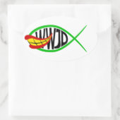 ジョーカーは何をする？ 楕円形シール (バッグ)