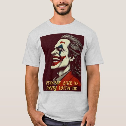 ジョーカーよくはしゃぐ – 水彩洗面ドリームティー Tシャツ (正面)