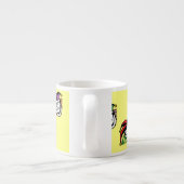 ジョーカーカラフル帽子のパターン黄色 エスプレッソカップ (裏面)