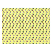 ジョーカーカラフル帽子のパターン黄色 テーブルクロス (正面(横))