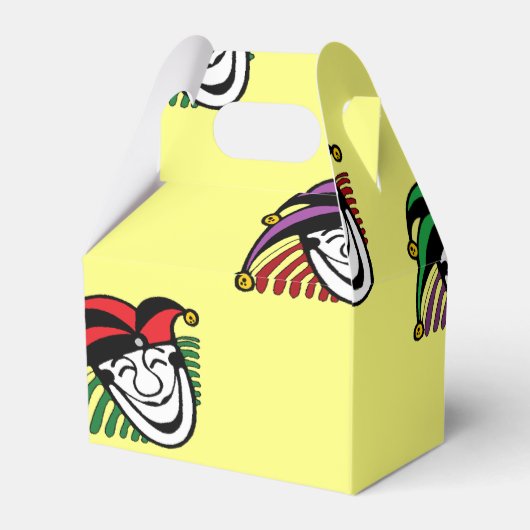 ジョーカーカラフル帽子のパターン黄色 フェイバーボックス (裏面サイド)