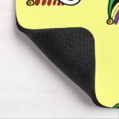 ジョーカーカラフル帽子のパターン黄色 マウスパッド (コーナー)