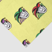 ジョーカーカラフル帽子のパターン黄色 薄葉紙 (詳細)