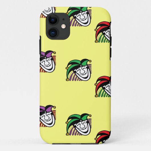 ジョーカーカラフル帽子のパターン黄色 Case-Mate iPhoneケース (裏面)