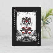 ジョーカーカードハローウィンパーティ招待状 招待状 (スタンド正面)