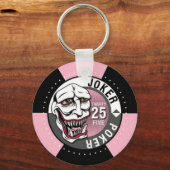 ジョーカートランプのポーカーキーチェーン キーホルダー (正面)