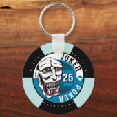 ジョーカートランプのポーカーキーチェーン キーホルダー (正面)