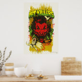 ジョーカーレトロ漫画ブックモンタージュ ポスター (キッチン)