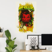 ジョーカーレトロ漫画ブックモンタージュ ポスター (ホームオフィス)