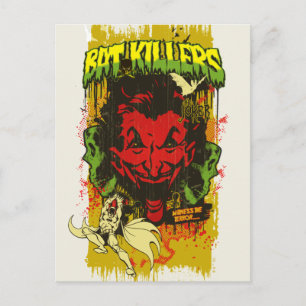 ジョーカーレトロ漫画ブックモンタージュ ポストカード