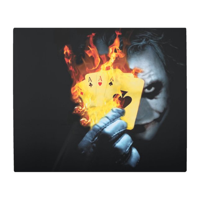 ジョーカー漫画24"x 20"メタルウォールアート メタルプリント (正面)