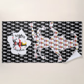 ジョーカー・コモジントランプのポーカー特別選手ジョーカー ビーチタオル (正面)