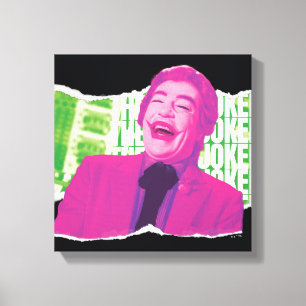 ジョーカー・スクラップブックの笑い キャンバスプリント