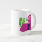 ジョーカー・スクラップブックの笑い ジャンボコーヒーマグカップ (正面右)