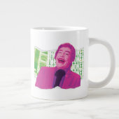 ジョーカー・スクラップブックの笑い ジャンボコーヒーマグカップ (右)