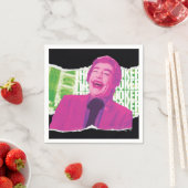 ジョーカー・スクラップブックの笑い スタンダードカクテルナプキン (インサイチュ)