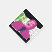 ジョーカー・スクラップブックの笑い スタンダードカクテルナプキン (角)