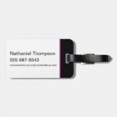 ジョーカー・スクラップブックの笑い ラゲッジタグ (裏面横)