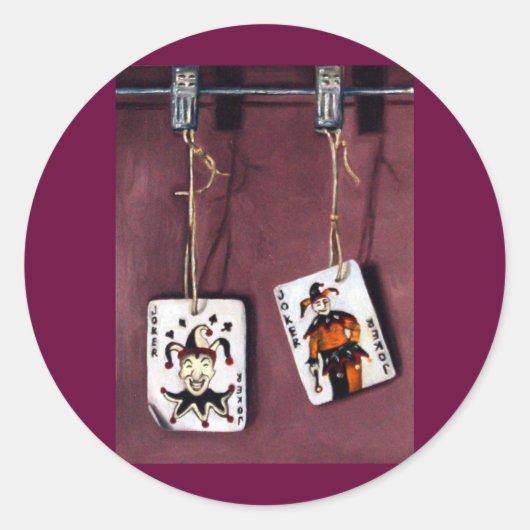 ジョーカー・ラッキー・ジョーカー・ワイルドカード2枚 ラウンドシール (正面)