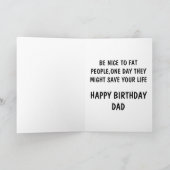 ジョークおもしろいパパ カード (内部)