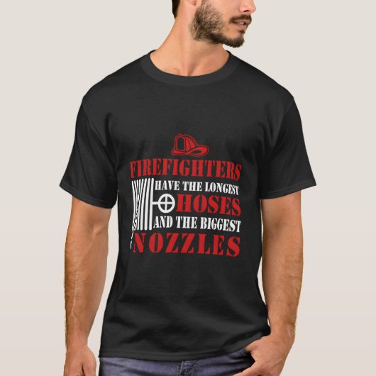 ジョークおもしろいファイアファイアファイアファイアファイアマンM Tシャツ (正面)