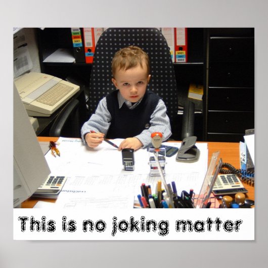 ジョークなし ポスター (正面)