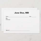 ジョークの処方箋パッド 便箋 (正面/裏面)