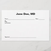 ジョークの処方箋パッド 便箋 (正面)