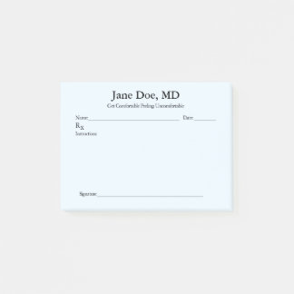 ジョークの処方箋 – 4" x 3" Post It notes Blue ポストイット