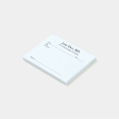 ジョークの処方箋 – 4" x 3" Post It notes Blue ポストイット (アングル)