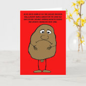 ジョークの誕生日 カード (黄色い花)